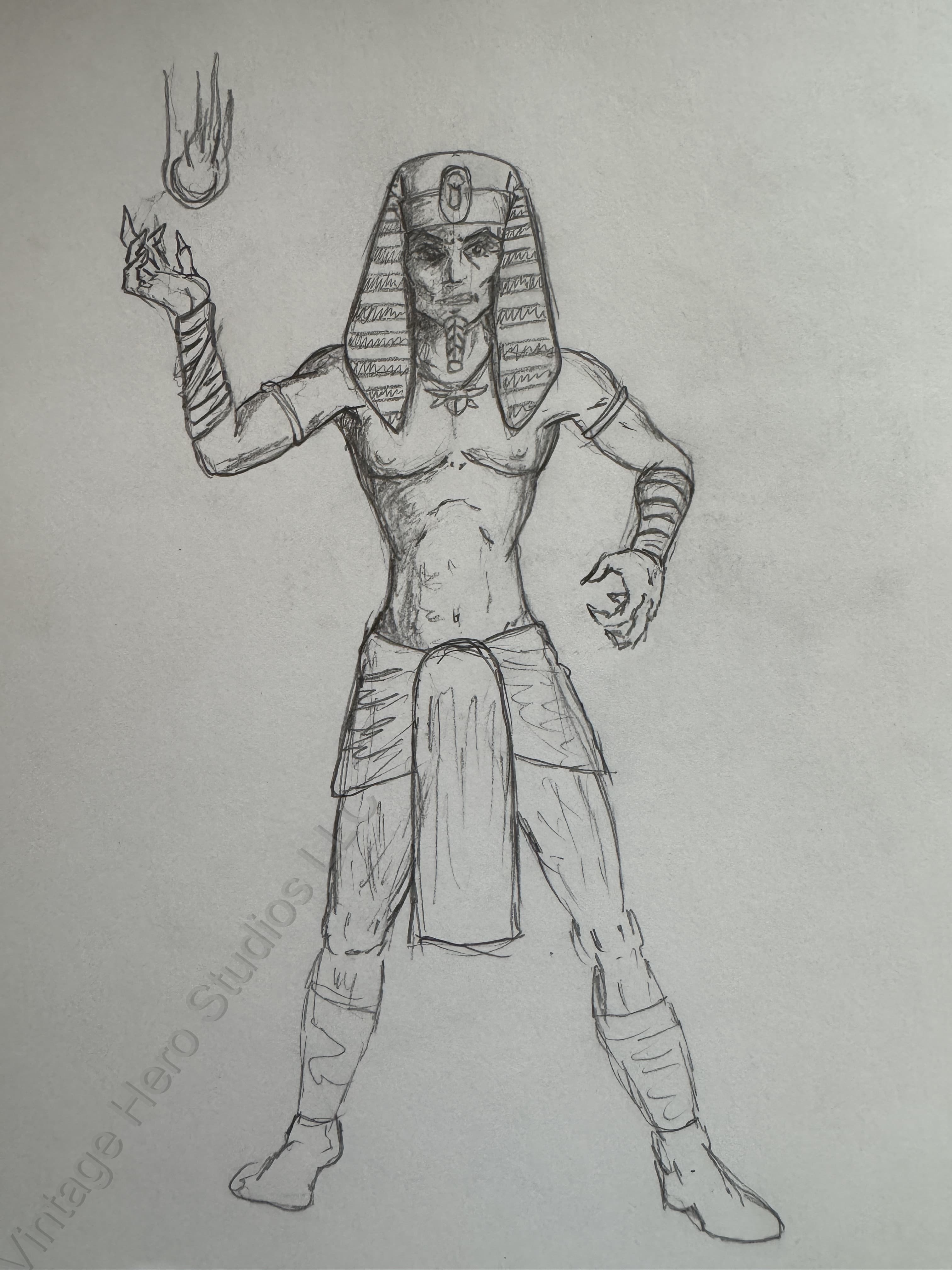 Egyptian Sorcerer — Original Drawing