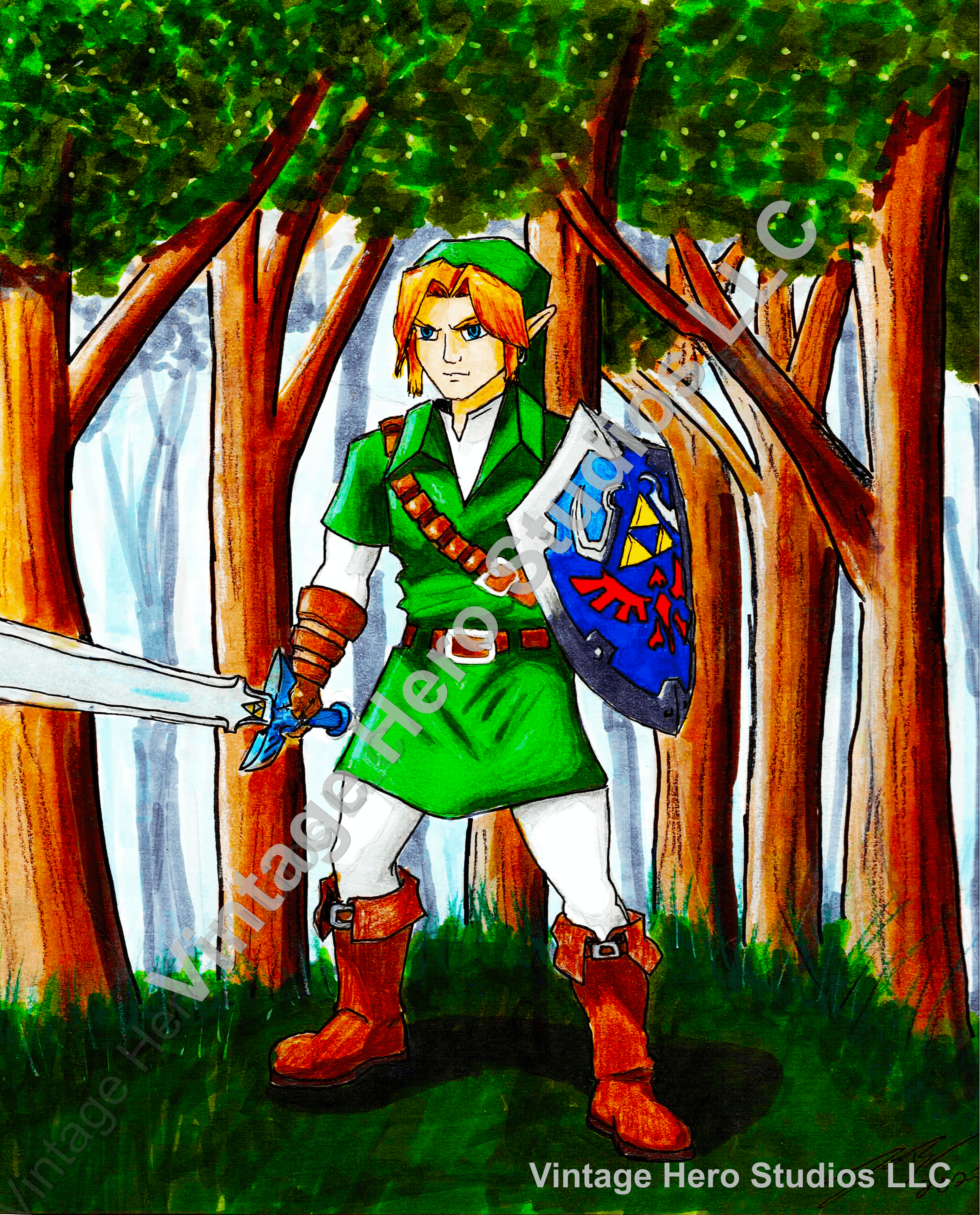 Link to the Forest — Original Drawing