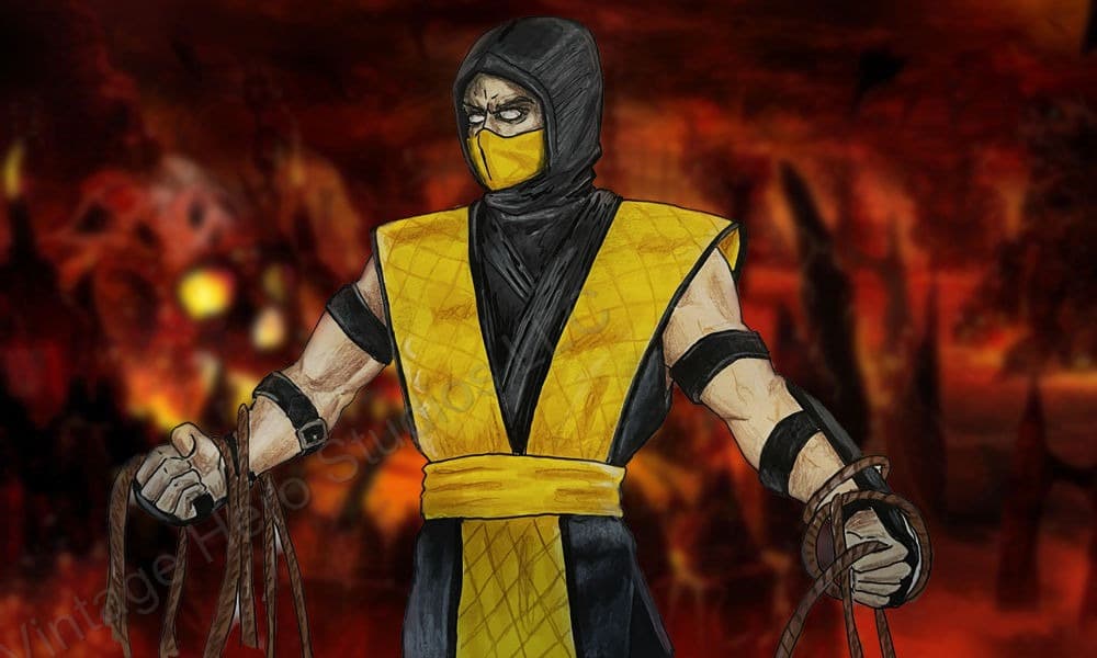 Yellow Ninja — Original Drawing